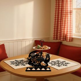 CIFbuy Vintage Snowman Elk Iron Wall Art Farmhouse Christmas Living Room Bedroom Entryway Decor(TikTok, Temu Pick-up Service)