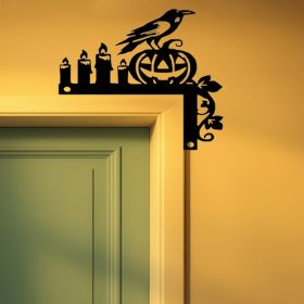 CIFbuy Gothic Witch Cauldron Door Hanger Heavy Duty Metal Silhouette Wall Decor For Halloween Christmas Holiday Indoor Outdoor Home Office Gift(TikTok